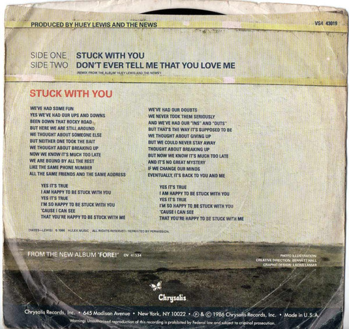 Huey Lewis The News Stuck With You 45 Ricewithduck Cuotas Sin Interes Huey Lewis The News Stuck With You 45 Ricewithduck Cuotas Sin Interes