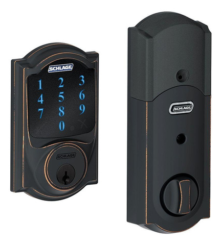 Cerradura De Seguridad Schlage Connect Camelot Con Pantalla 