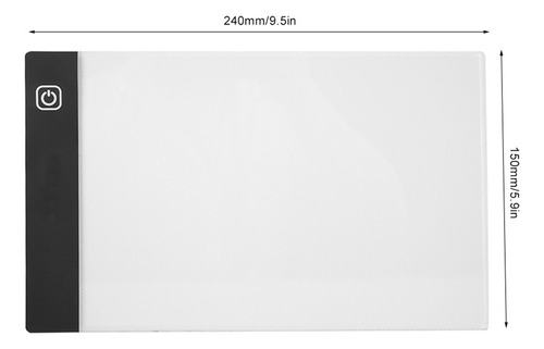A5 Usb Led Copy Board 3 Nivel Dimming Brillo Ajustable Caja