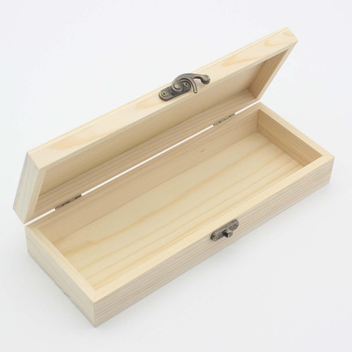Caja De Madera Sin Terminar Caja De Madera Lisa Con Tapa S