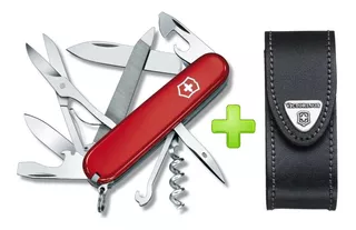 Cortaplumas Victorinox Mountaineer Rojo 18 Usos + Funda