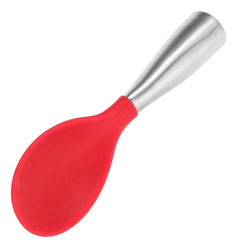 Cuchara De Arroz De Silicona Creativa De 1 Pieza (roja)