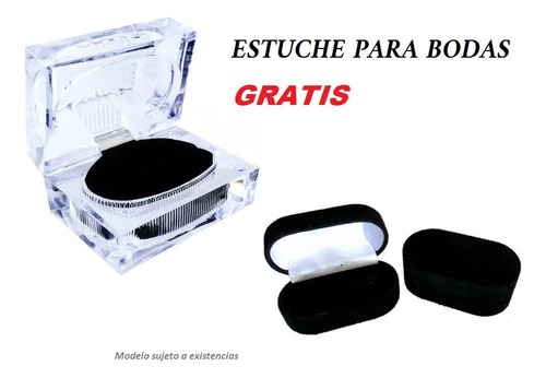 Argollas De Matrimonio Plata Certificada Diamante M. 3p Dorado