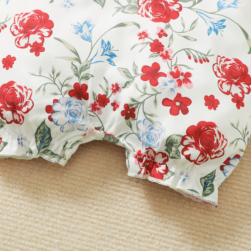 Mameluco Verano De Algodón Mono Bebé Con Estampado 0-24meses Blanco 3-6 M