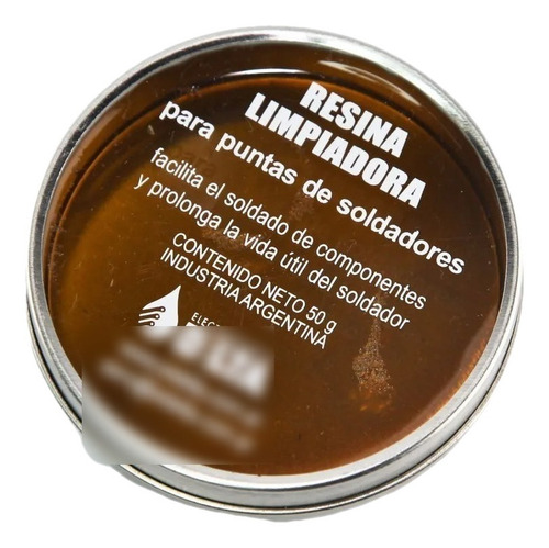 Imagen 1 de 3 de Pasta Resina Limpiadora Punta Soldador Estaño Electronica
