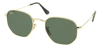 Comprar Anteojos De Sol Ray Ban Hexagonal Flat Rb3548 Mod 001 G15 Hexagonal Verde G15 Dorado Dorado