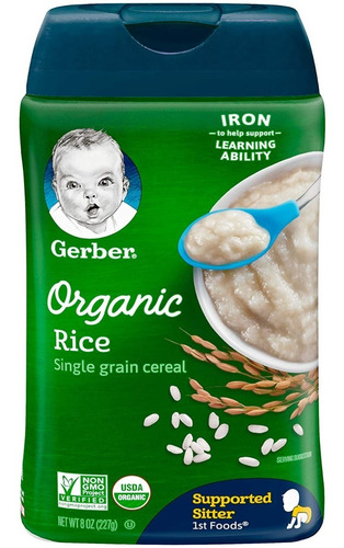 Cereal Gerber Orgánico Arroz Bebes Original