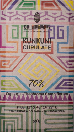 Cupulate 70% Amêndoas De Cupuaçu - Kunkuni