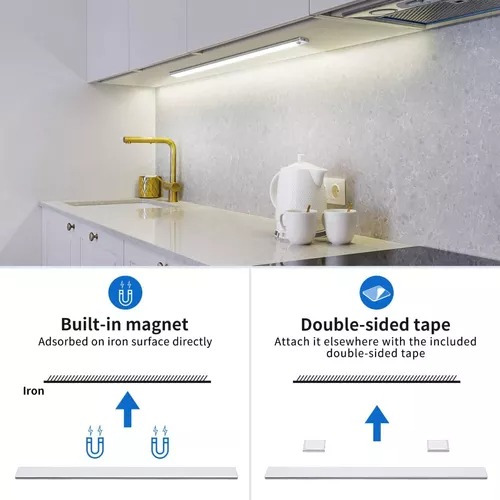 Luz Led Con Sensor Movimiento Barra Closet Baño Cocina 30 Cm