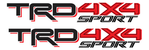 Sticker Trd 4x4 Sport Para Batea Compatible Con Tacoma Tr1