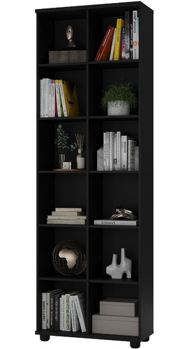 Biblioteca Estanteria 12 Cubos 100 % Mdf 074x225x032 - 1289