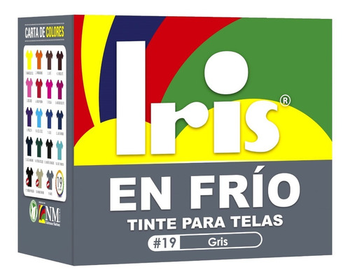 Tinte En Frío Iris Gris Para Ropa Y Telas