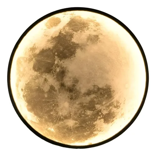 Aplique Pared Luna 3d Lámpara Led Techo Decoración Jhn