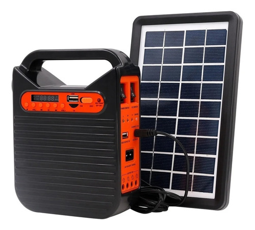 Kit Pantalla Solar Parlante Cargador Usb Lampara Linterna Fm