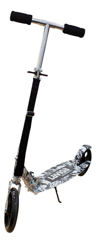 Scooter Patín Plegable Para Niñas Y Niños + Protecciones Color Azul Calavera