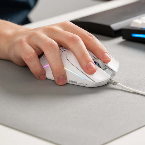 Mouse Gamer Glorious Model I 2 Rgb - Preto (com Fio) Cor Branco
