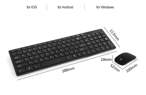 K-06 2.4g Wireless Keyboard And Mouse Combo Computer