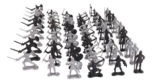 Figurines Soldiers Toys Niños Caballero Figuras 60pcs
