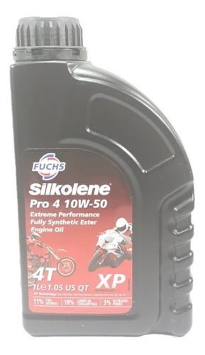 Aceite Silkolene Pro 4 10w50 4t Sintetico