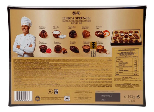 Chocolate Caja De Regalo Lindt Swiss Luxury Selection 193g
