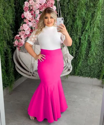 Saia longa na moda 2025