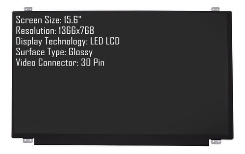 Pantalla Notebook 15.6 30 Pines Con Brackets (1366x768) Hd