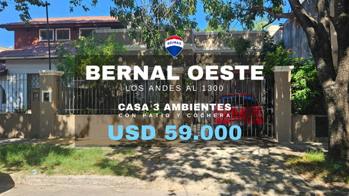 Venta Casa 3 Ambientes Bernal Oeste Quilmes