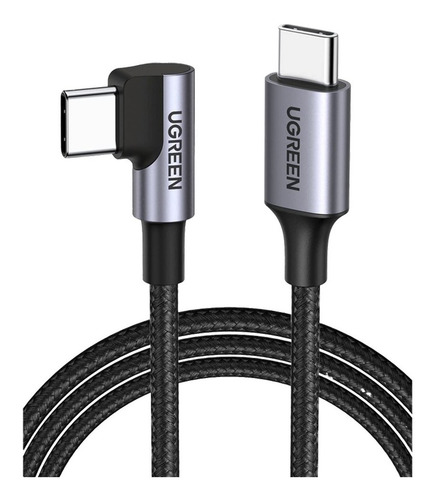 4 Cables Ugreen Usb-c A Usb-c 1 M Ángulo Recto 60w 50123