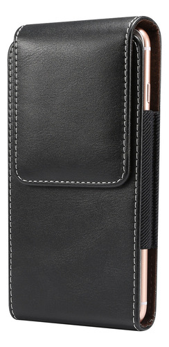 Funda De Cintura Universal Vertical Con Textura De Piel De