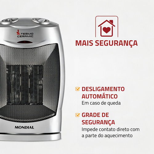 Aquecedor Mondial 1500w A-05 Termo Ceramic 220v