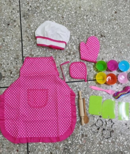 25pcs Chef Set For Kids Kitchen Cooking And Baking Kits Dres