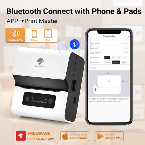 Impresora De Direcciones Label Maker Phomemo M221 Con Blueto