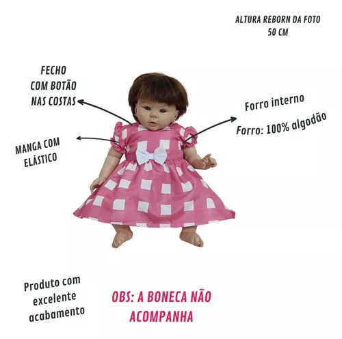 Kit Com 2 Pimpões Para Bebê Reborn Roupa Boneca Katitus