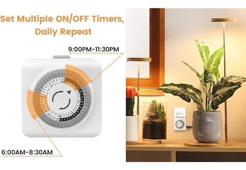 2 Digital Light Timer Connectores, Temporizadores
