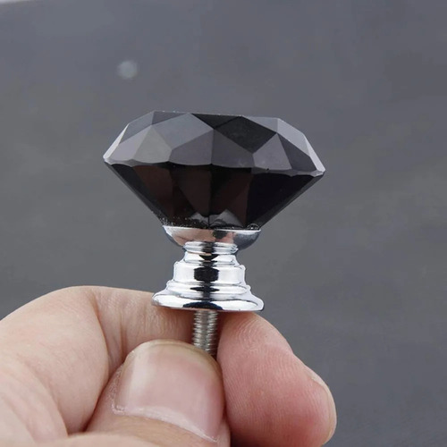 10 Pomos De Cristal Para Manija De Puerta De Cajón, 30 Mm