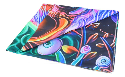 Tapiz Decorativo Colorido Misterioso Con Forma De Calavera R
