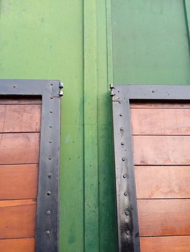 2 Puertas De Viraró Y Hierro 218 Alto X 170 Ancho La Plata Marrón