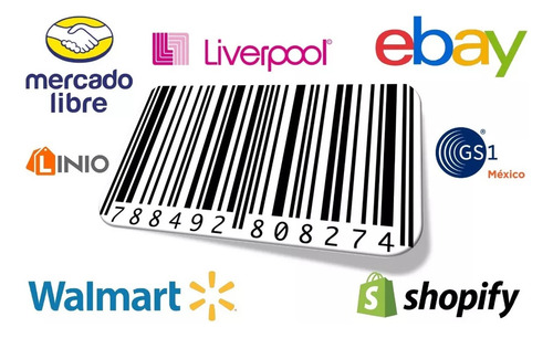 Codigo Barras Gtin-13 Upc Ean Amazon Google Mercado Libre