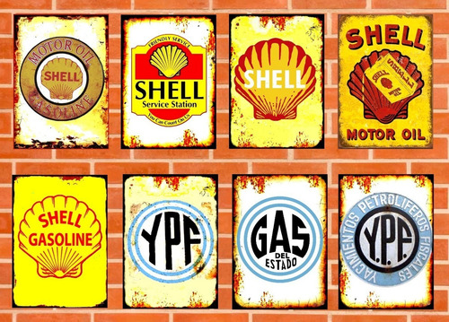 Cuadros De Chapa - Esso - Shell - Ypf - Nafta
