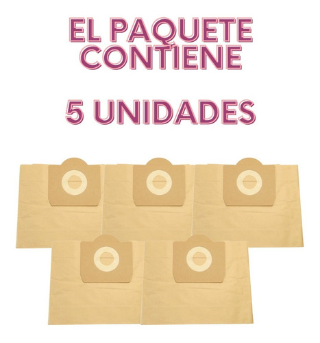 Imagen 3 de 6 de Bolsas Aspiradoras Compatible Karcher Wd3 Wd3200 Pack 5