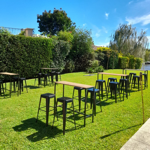 Alquiler Mesas Barras Banquetas Altas Hierro Fiestas Eventos