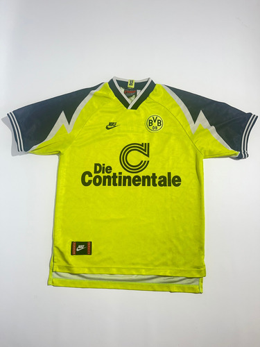 Camiseta Borussia Dortmund Nike 1996 #13 Riedle T.m (8/10) (Usado)