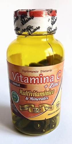 Vitamina C 1000 Ui + Zinc X 60softg - Unidad a $373