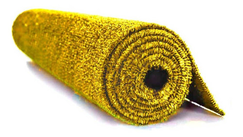 Imagem 1 de 3 de Grama Sintética Amarela Soft Grass 12mm - 2x0,50m - 1m2