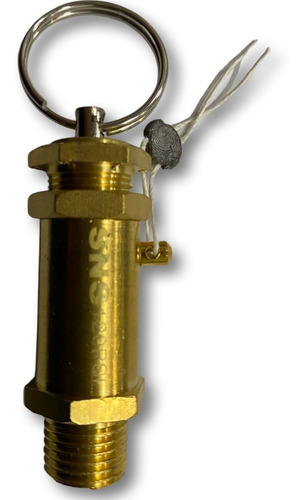 Válvula De Segurança Para Compressor Rosca 1/4 140 Psi 