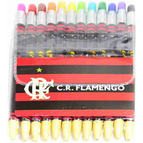 Lapiseiras De Cor Flamengo 2mm - Jogo Com 12 Unidades