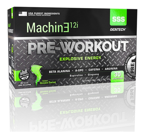 Preworkout Machine 12i 30sob Sin Tacc Gentech Tienda Oficial