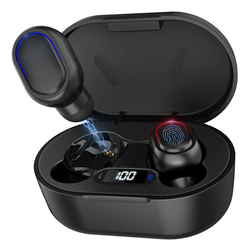 Auriculares inalámbricos Bluetooth 5.3 AUT114n de 1 hora, negros