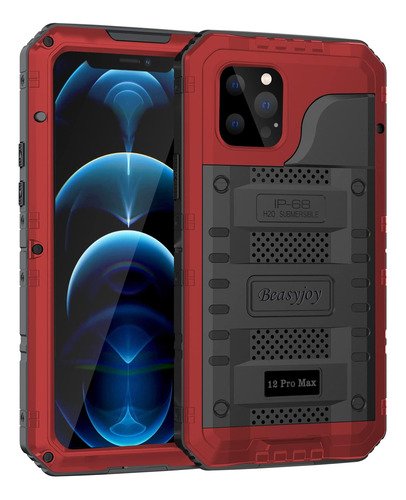 Funda Beasyjoy Para iPhone 12 Pro Max Red