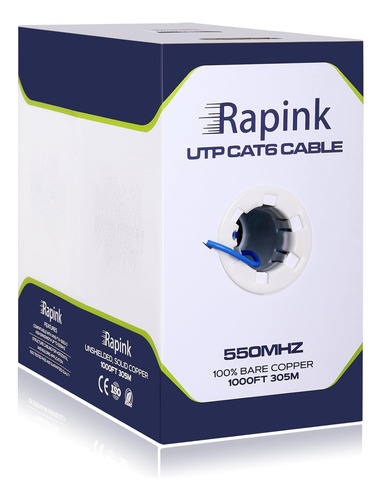 Cable Ethernet Cat6 Rapink De 1000 Pies, Cable Ethernet C...